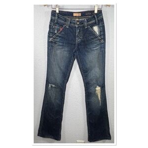 Yanuk Worker 100% Cotton Worker Classic Boot Cut Jeans Sz 24